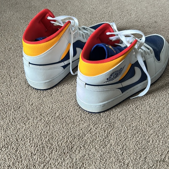 Jordan 1 mid white deep royal - Picture 3 of 7